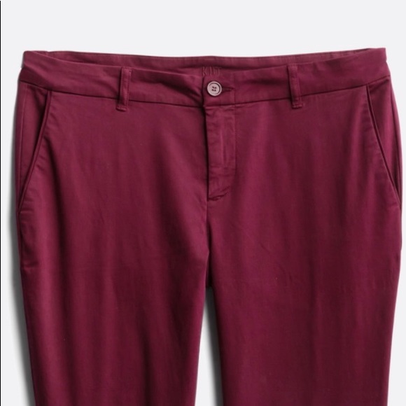 Kut burgundy Joanna ankle trouser size 14W - Picture 2 of 6